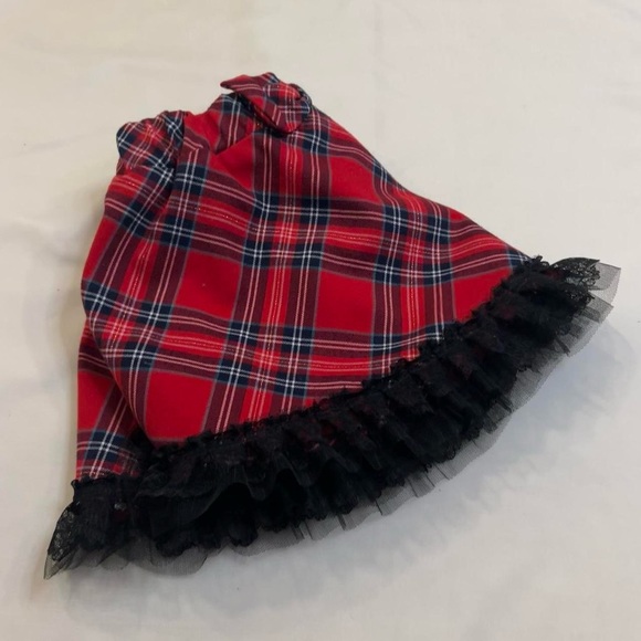 Red Plaid mini skirt 💋 - Picture 5 of 7